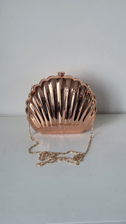 Sea-shell clutch bag
